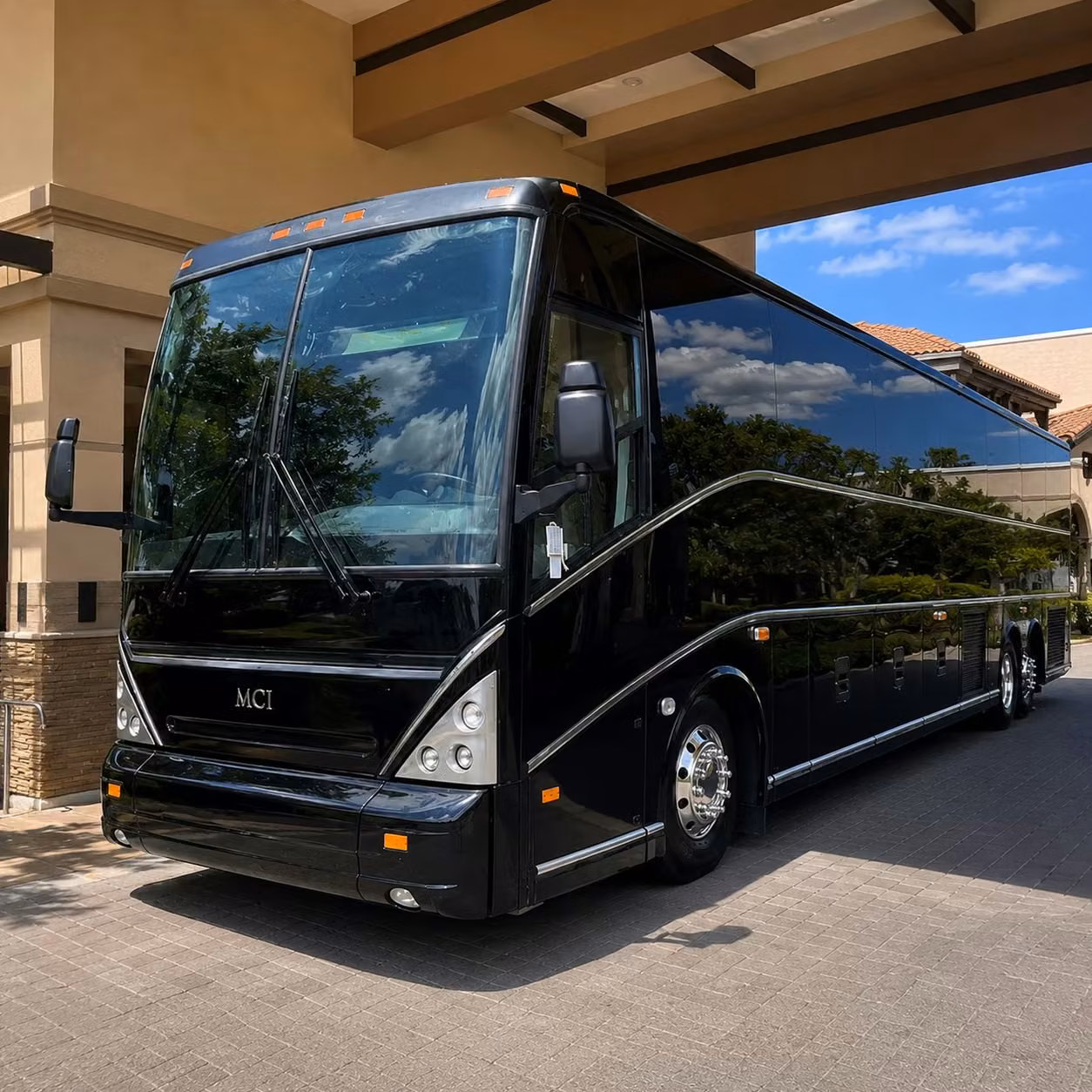 56 passenger charter bus